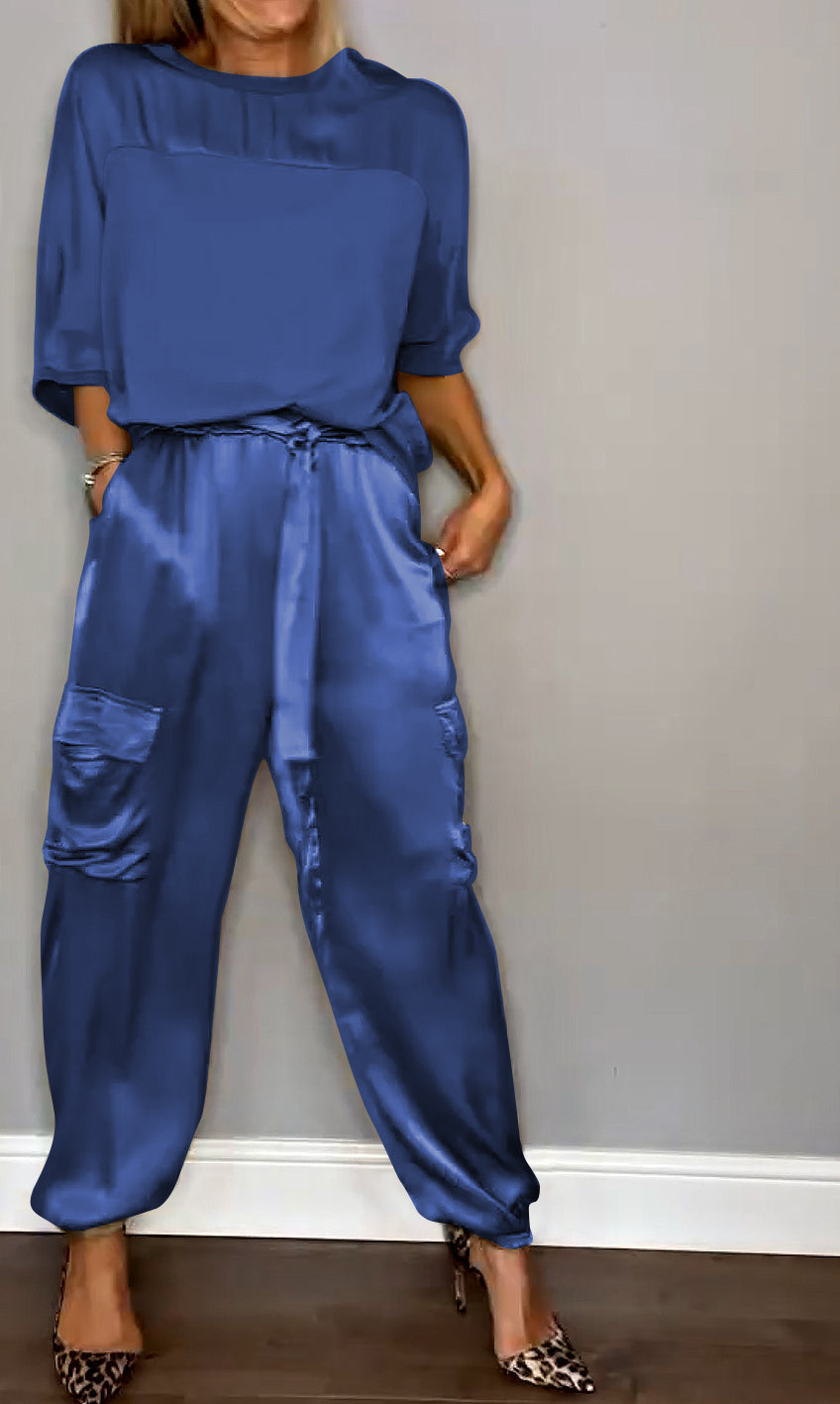 Conjunto de dos piezas elegante y versátil para verano y ocasiones casuales