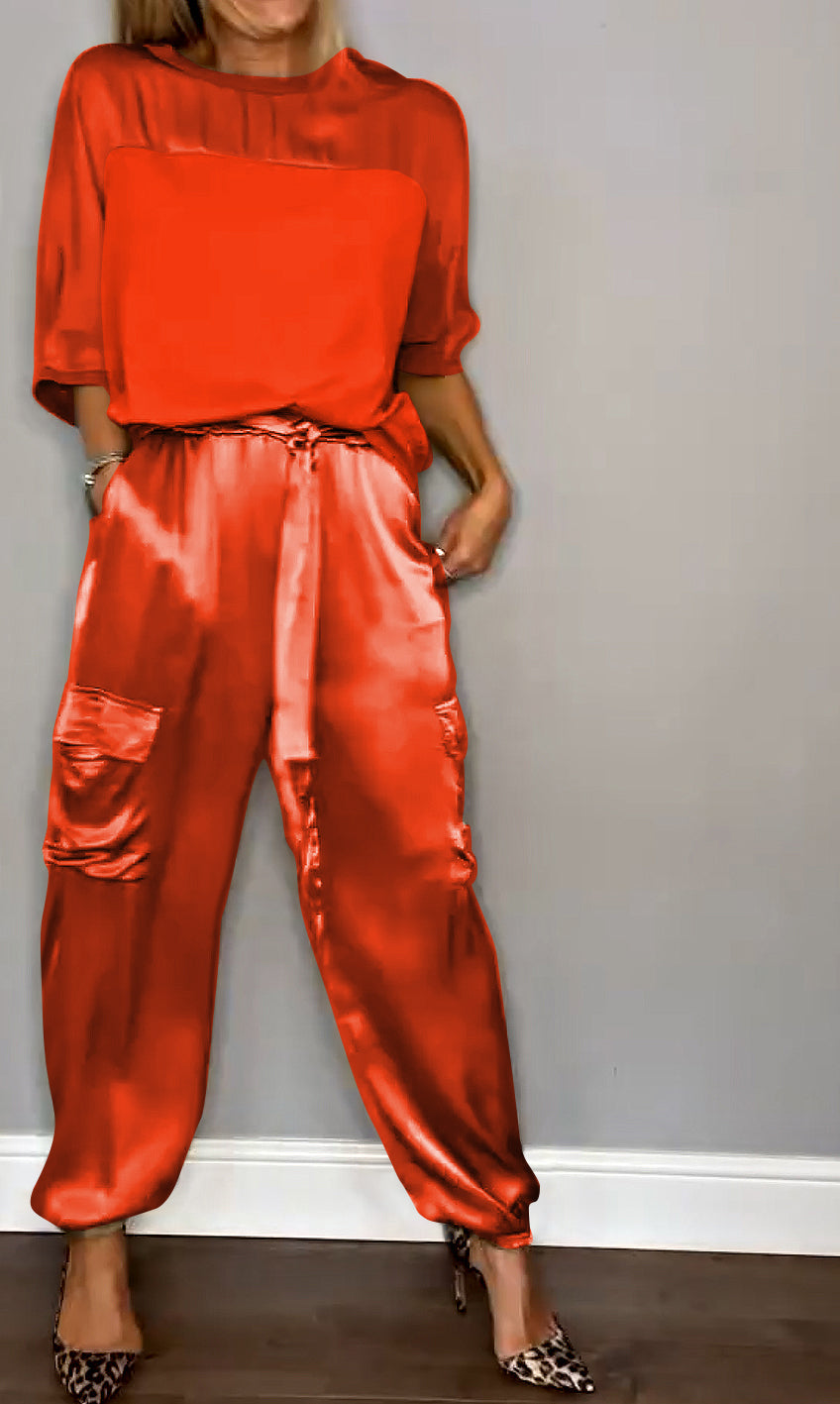 Conjunto de dos piezas elegante y versátil para verano y ocasiones casuales