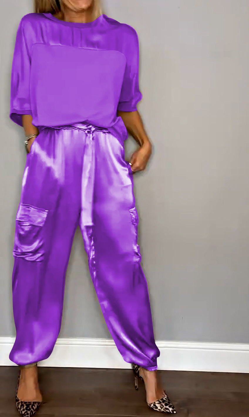 Conjunto de dos piezas elegante y versátil para verano y ocasiones casuales