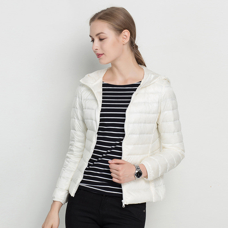 Chaqueta Ligera Acolchada con Capucha para Mujer | Ideal para Invierno