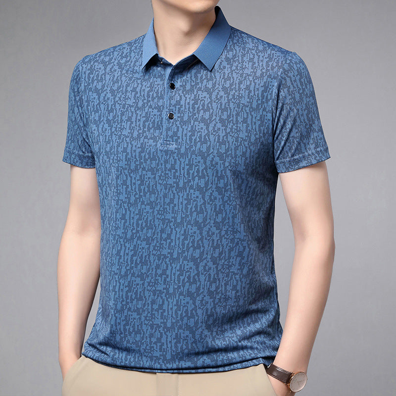 Camiseta tipo Polo de Manga Corta con Estampado Floral Ideal para el Verano