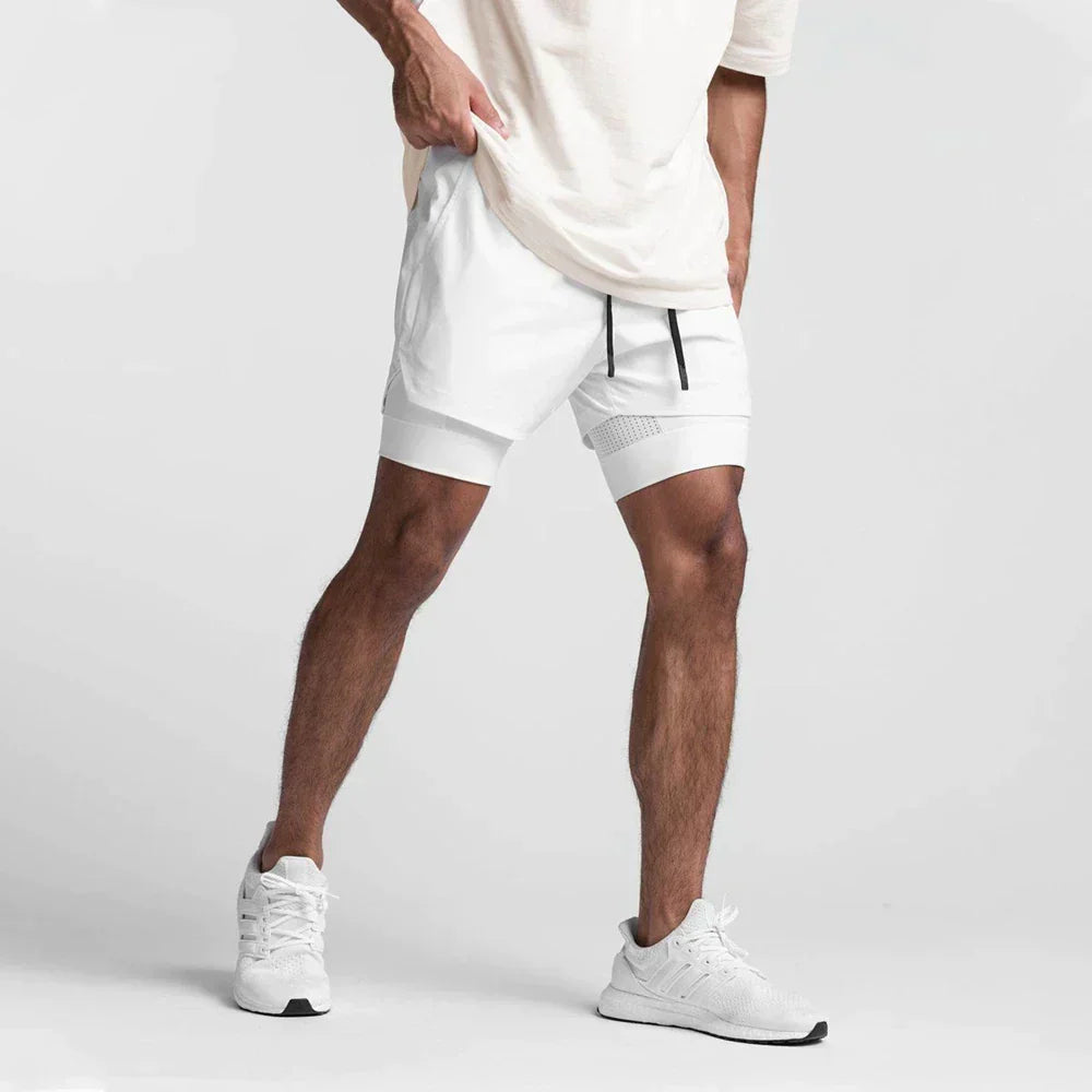 Pantalones Cortos Deportivos Transpirables con Forro Elástico | Ideal para Primavera y Verano