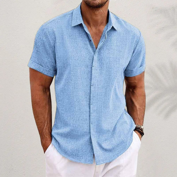 Camisa De Hombre Con Botones | Ideal Para Primavera Y Verano