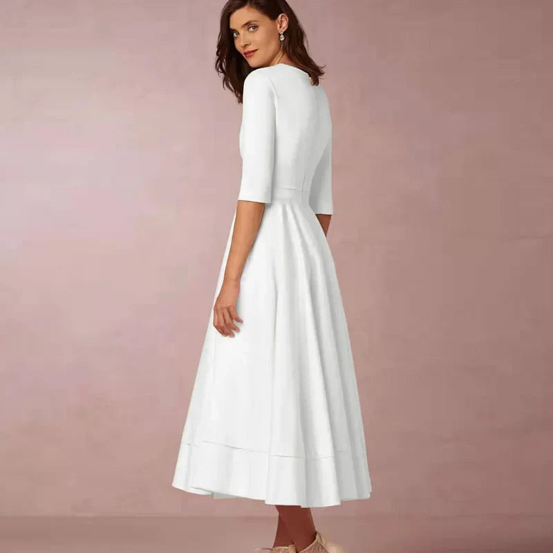 Vestido Vintage A-Line de los 60 con Falda Acampanada | Ideal para Primavera y Otoño