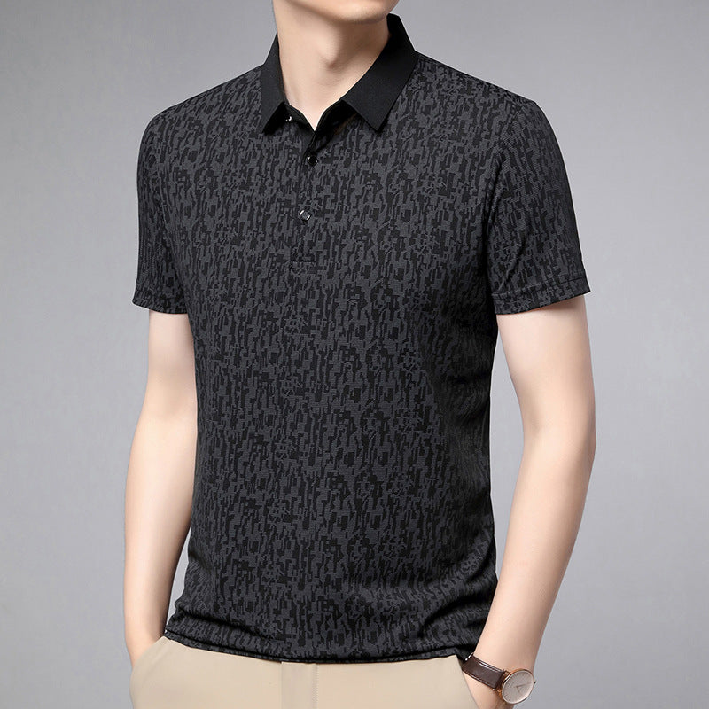 Camiseta tipo Polo de Manga Corta con Estampado Floral Ideal para el Verano