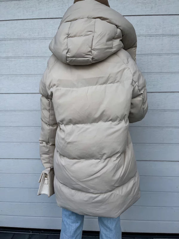 Abrigo acolchado impermeable con capucha y cierre completo I Ideal para el invierno