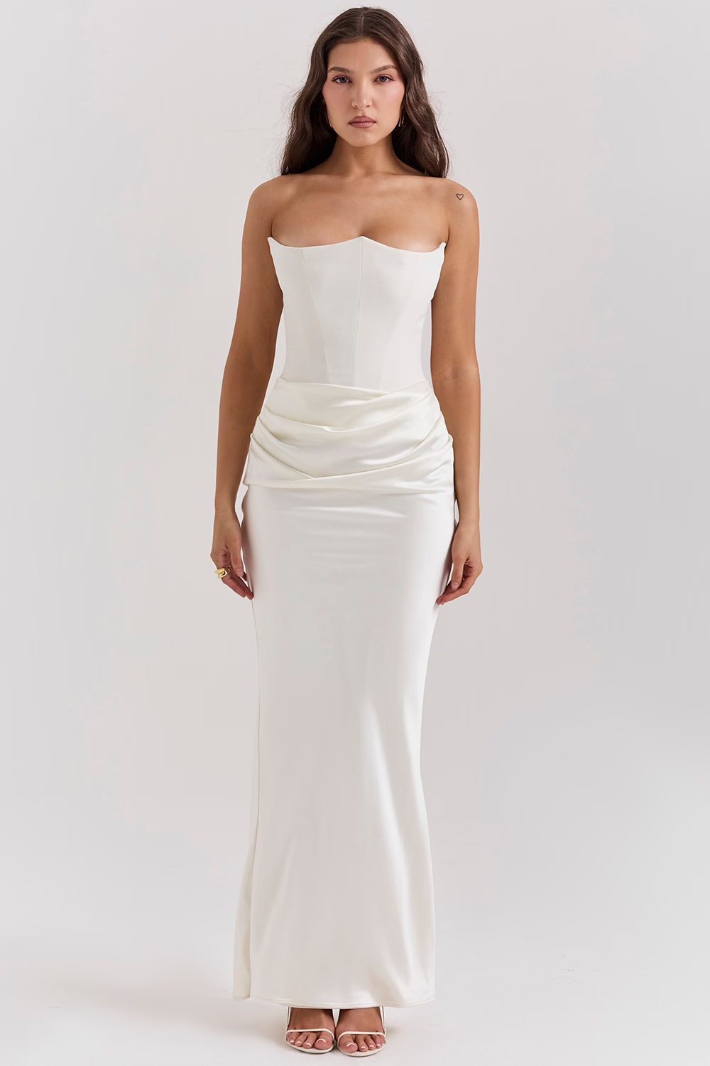 Vestido Maxi con Diseño de Corset que Define la Cintura | Ideal para Primavera y Otoño