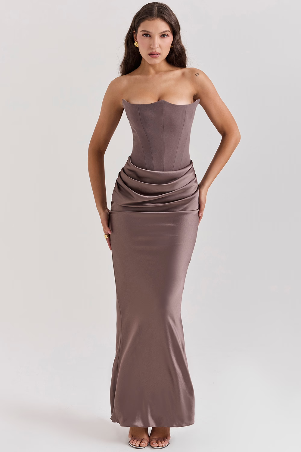 Vestido Maxi con Diseño de Corset que Define la Cintura | Ideal para Primavera y Otoño