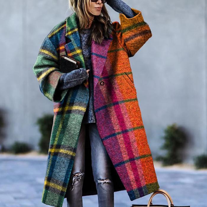Abrigo de Lana para Mujer con Cuello Con Muescas y Cierre de Botones | Ideal para Otoño e Invierno Prenda Exterior Elegante y Cálida