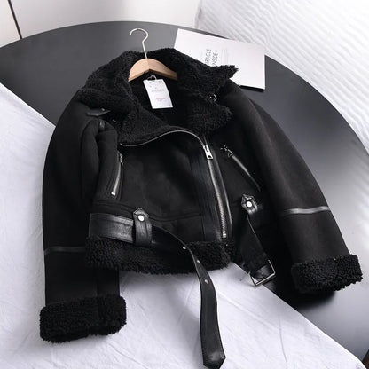 Abrigo de invierno para mujer con efecto ante y forro suave | Ideal para invierno