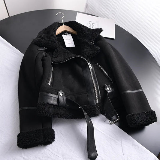 Abrigo de invierno para mujer con efecto ante y forro suave | Ideal para invierno