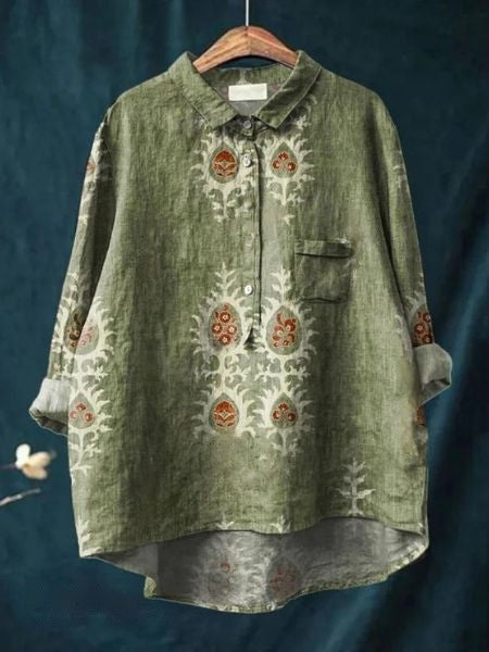 Blusa de estampado floral con tela ligera | Ideal para primavera y verano
