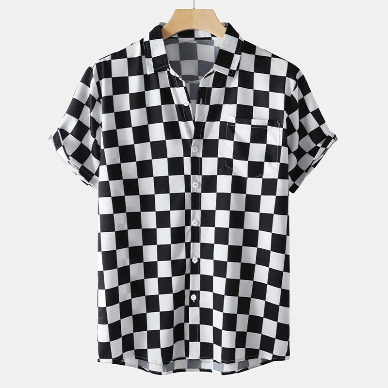 Camisa Hawaiana de Manga Corta con Impresión 3D Ideal para el Verano