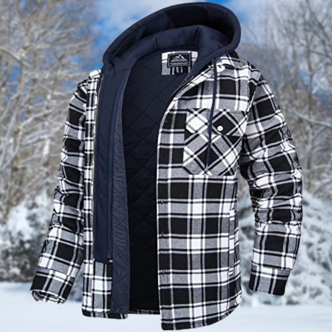 Chaqueta de Invierno para Hombre con Capucha - Puños Elásticos y Múltiples Bolsillos