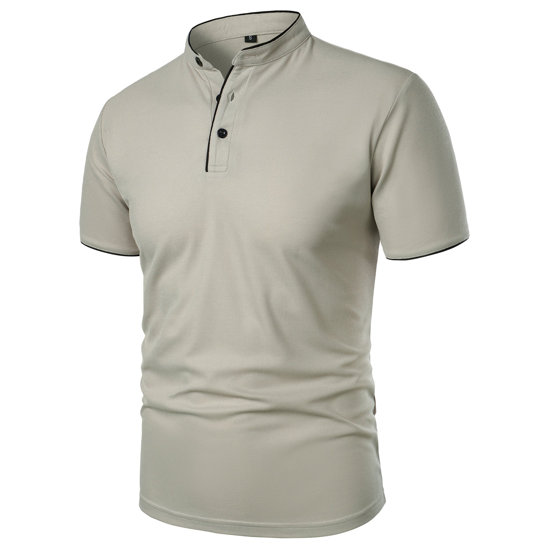 Camiseta de Hombre de Manga Corta Color Sólido de Corte Ajustado | Ideal para Verano