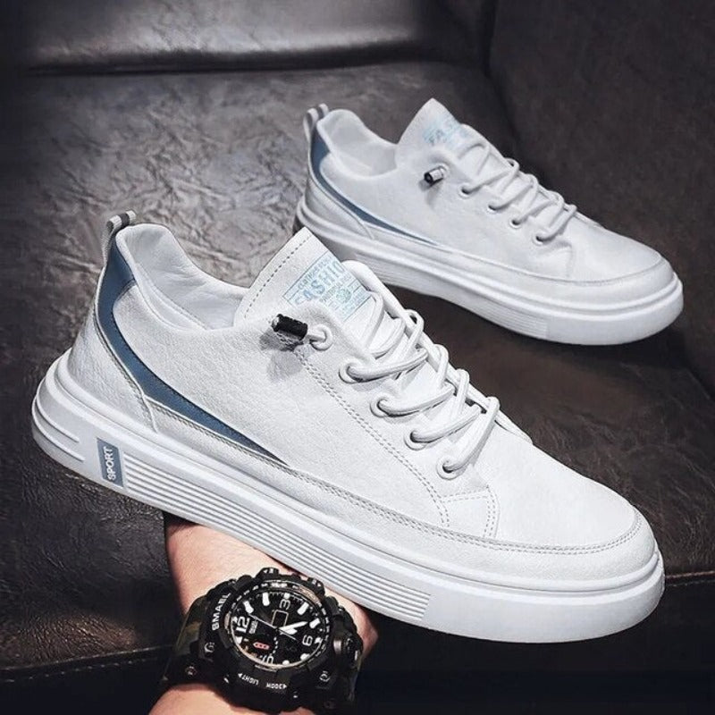 Zapatos Casuales Planos con Cordones para Hombre