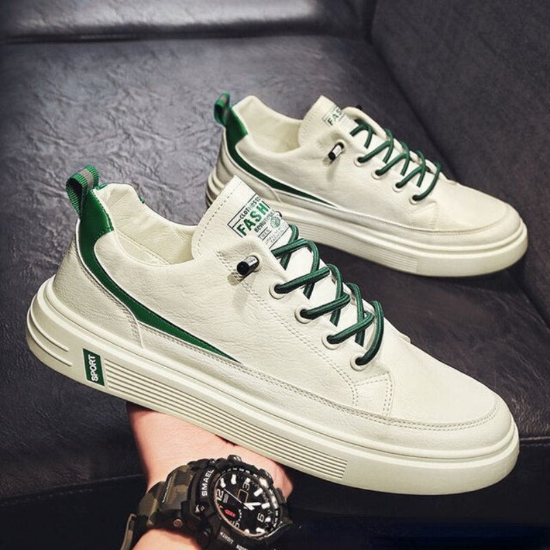 Zapatos Casuales Planos con Cordones para Hombre