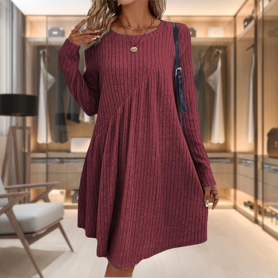 Vestido de manga larga con ajuste cómodo design ideal para Todas las ocasiones