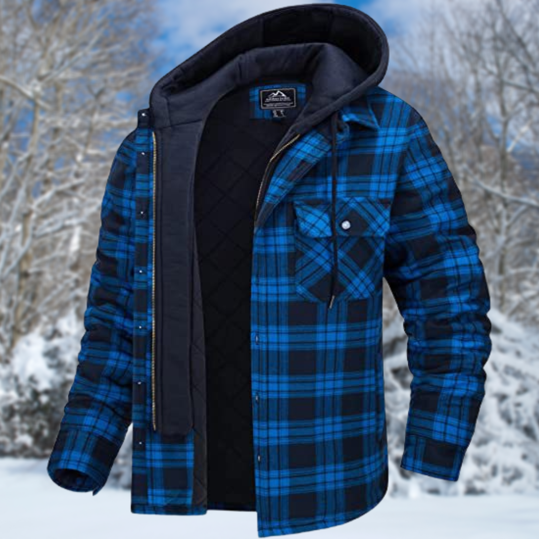 Chaqueta de Invierno para Hombre con Capucha - Puños Elásticos y Múltiples Bolsillos