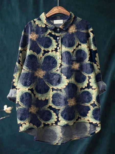 Blusa de estampado floral con tela ligera | Ideal para primavera y verano