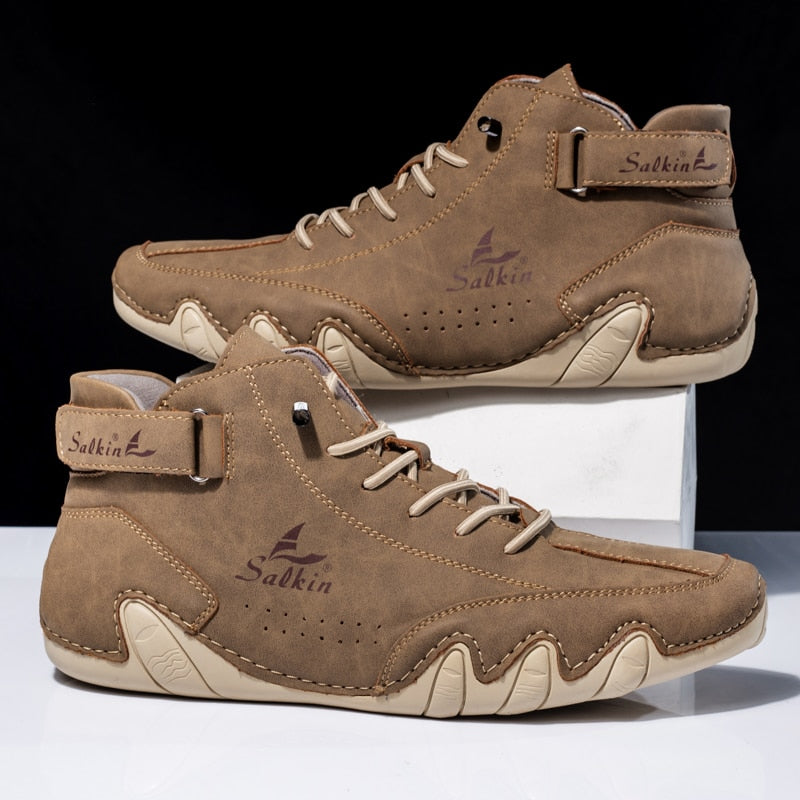 Zapatos Ortopédicos de Cuero para Hombre con Suela Antideslizante | Ideal para Todas las Estaciones