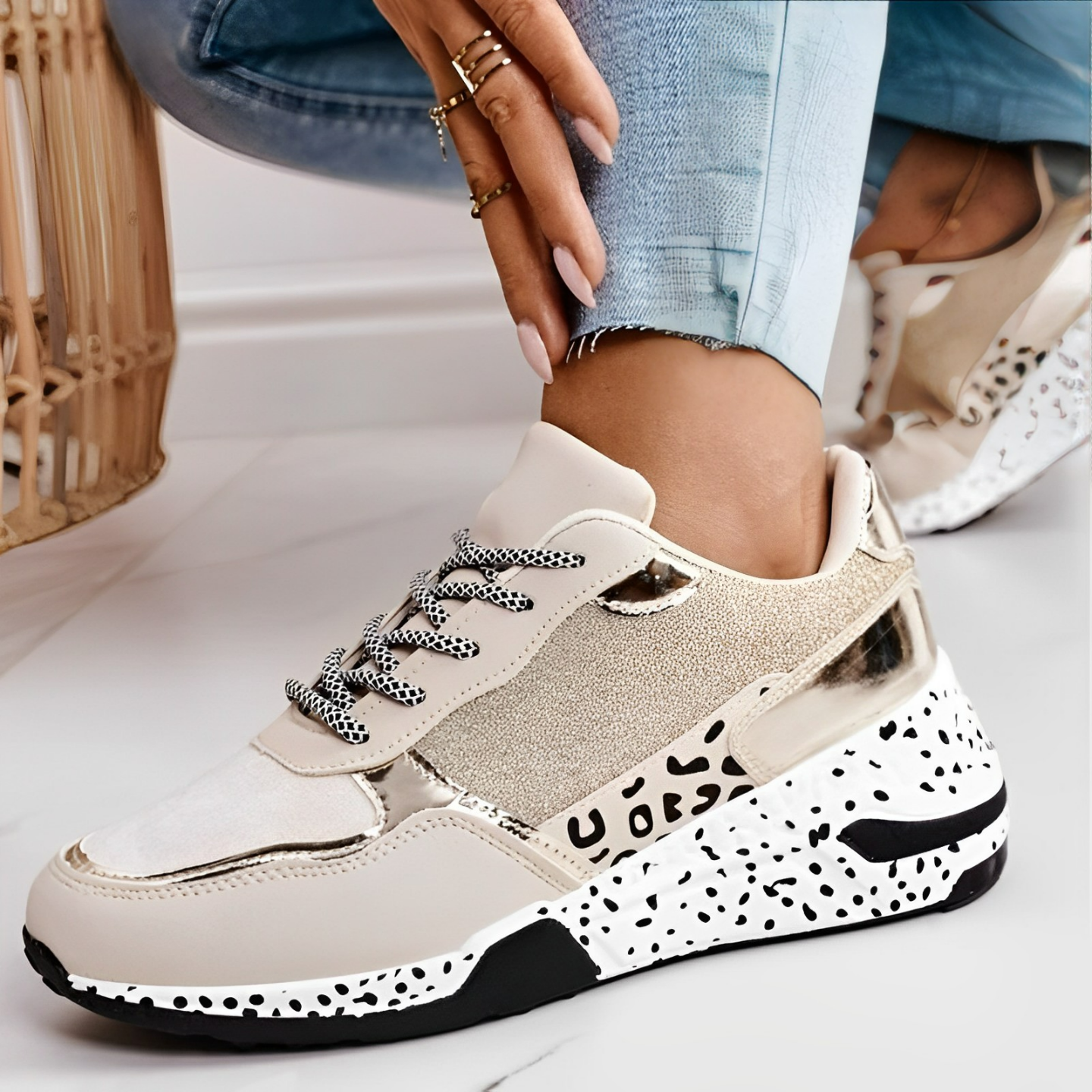 Zapatillas deportivas transpirables y ligeras con suela acolchada | Ideal para primavera y verano