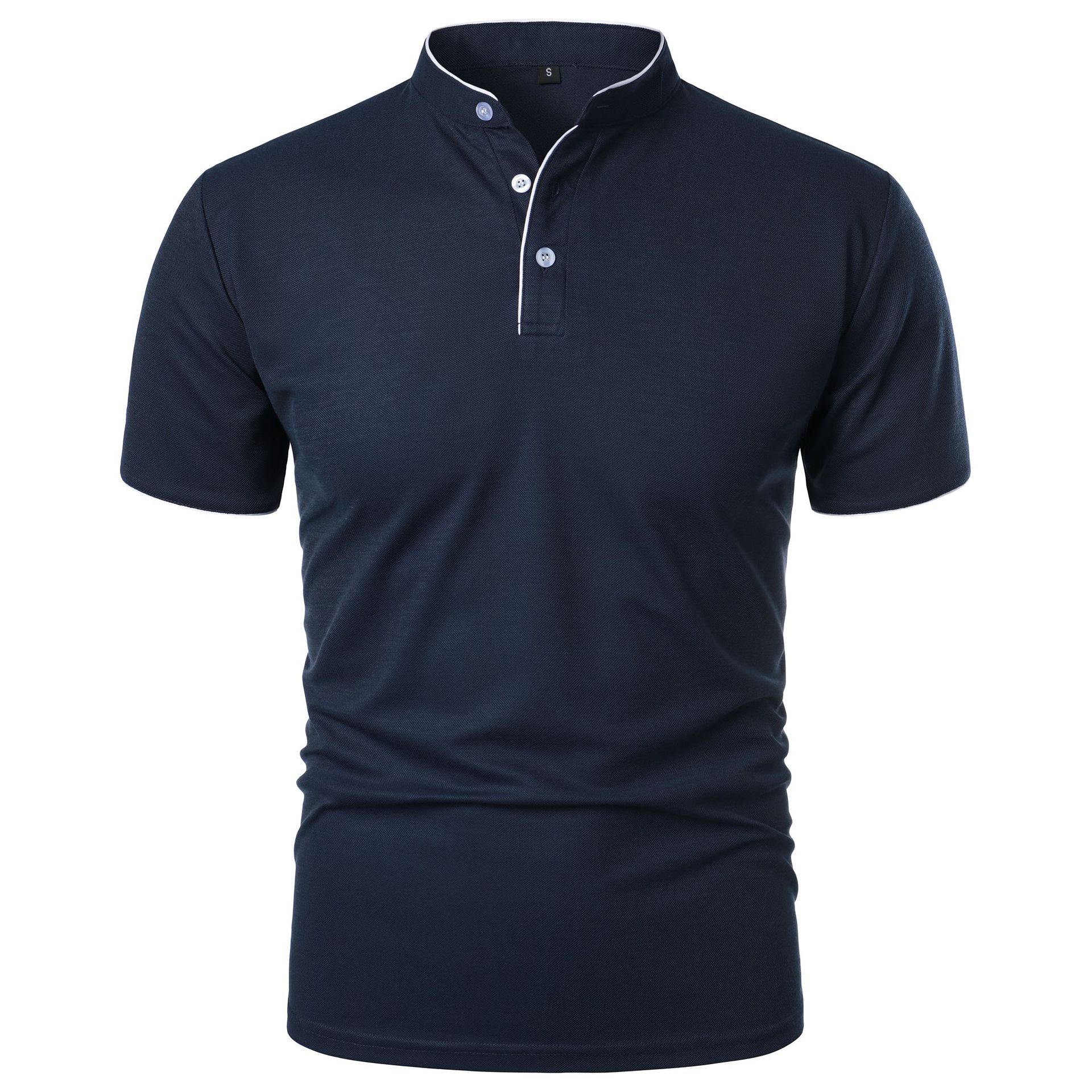 Camiseta de Hombre de Manga Corta Color Sólido de Corte Ajustado | Ideal para Verano