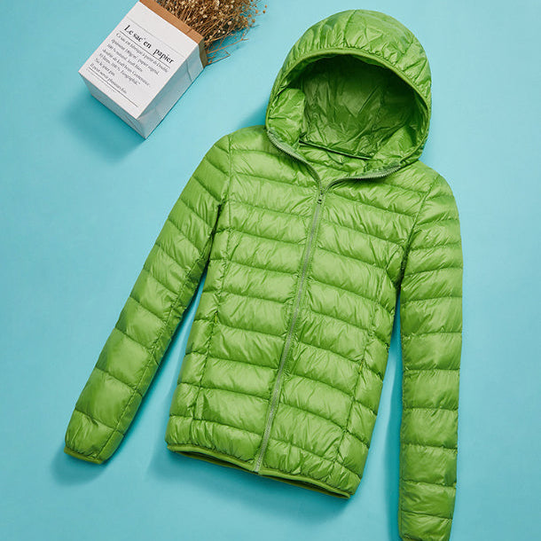 Chaqueta Ligera Acolchada con Capucha para Mujer | Ideal para Invierno