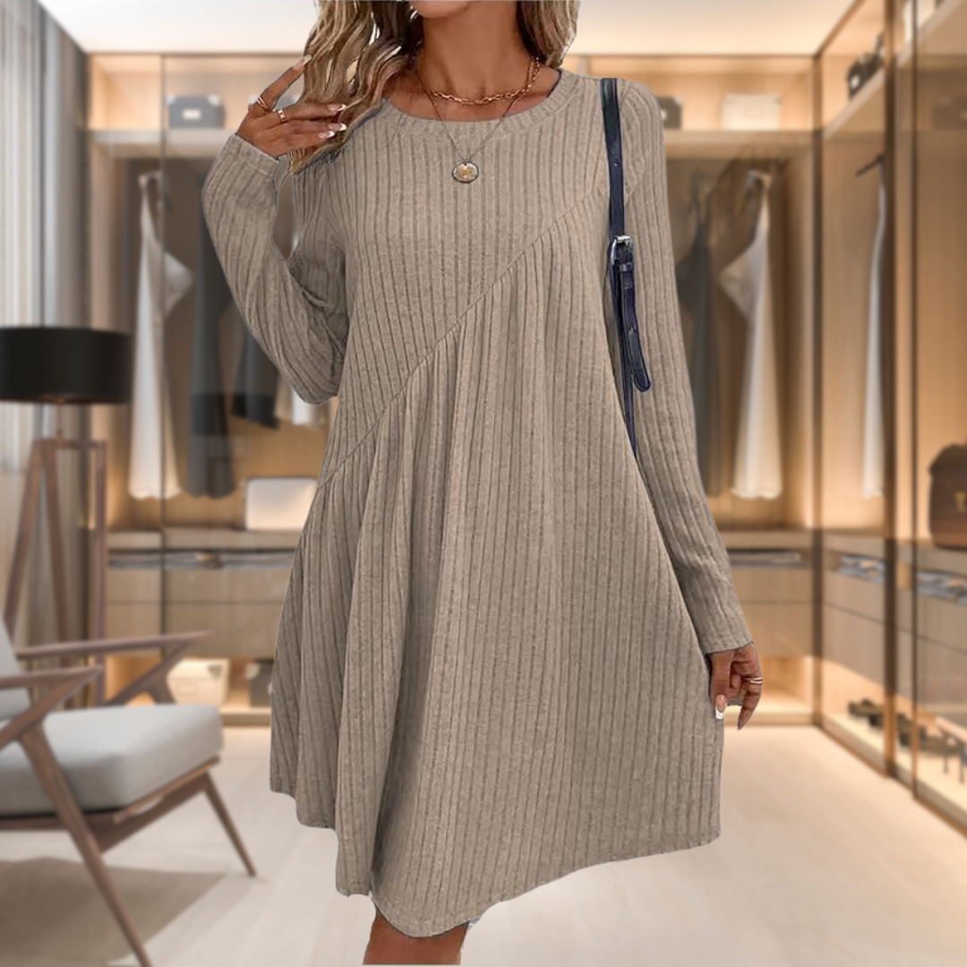 Vestido de manga larga con ajuste cómodo design ideal para Todas las ocasiones