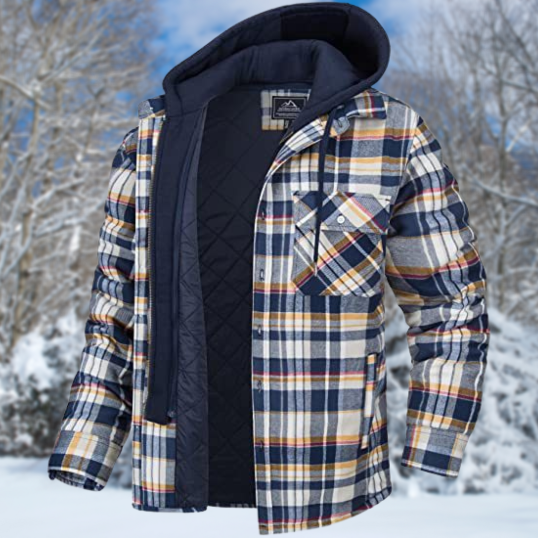 Chaqueta de Invierno para Hombre con Capucha - Puños Elásticos y Múltiples Bolsillos
