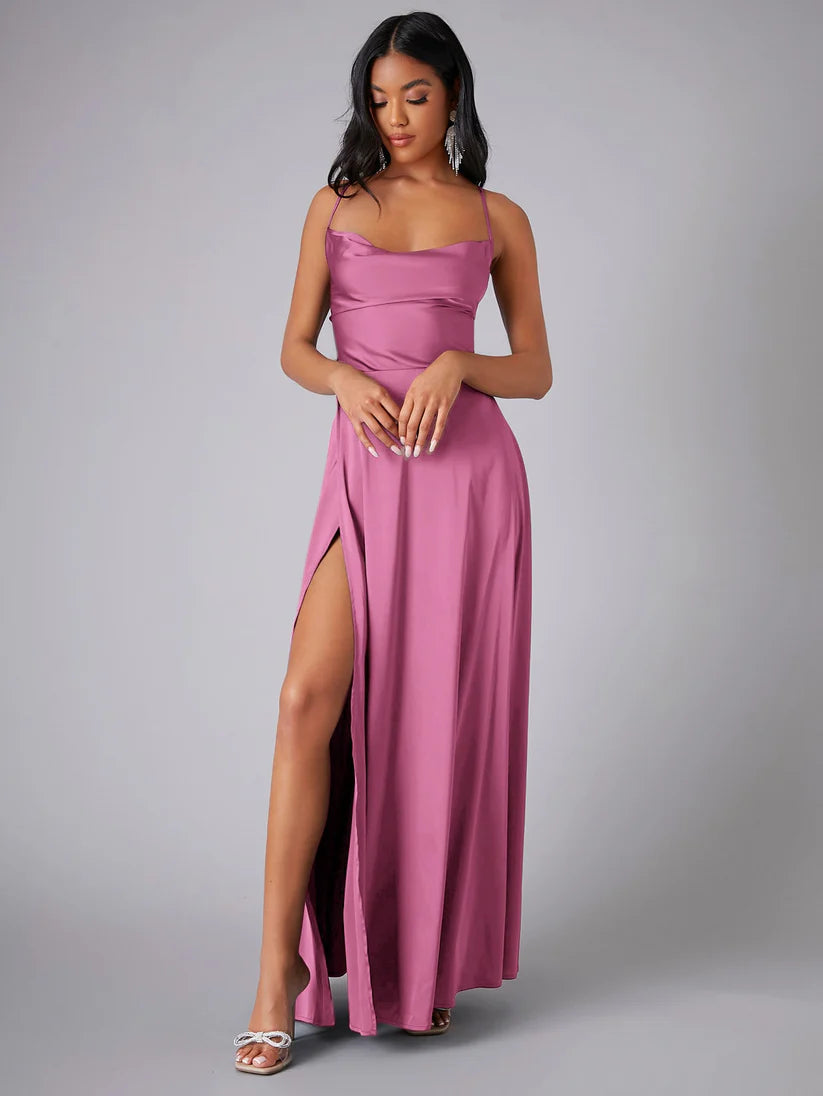 Vestido Largo Fluido con Espalda Abierta | Ideal para Primavera y Verano