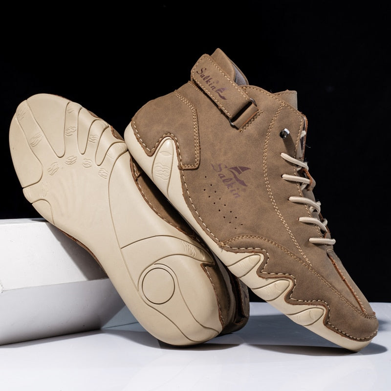 Zapatos Ortopédicos de Cuero para Hombre con Suela Antideslizante | Ideal para Todas las Estaciones