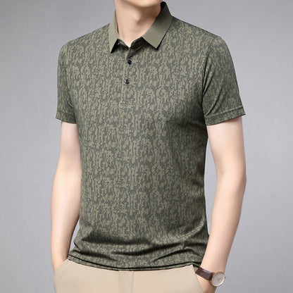 Camiseta tipo Polo de Manga Corta con Estampado Floral Ideal para el Verano