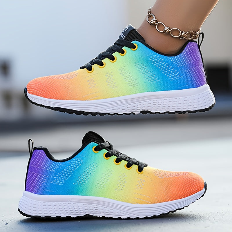 Zapatillas ligeras transpirables de punto con suela acolchada | Ideal para primavera y verano