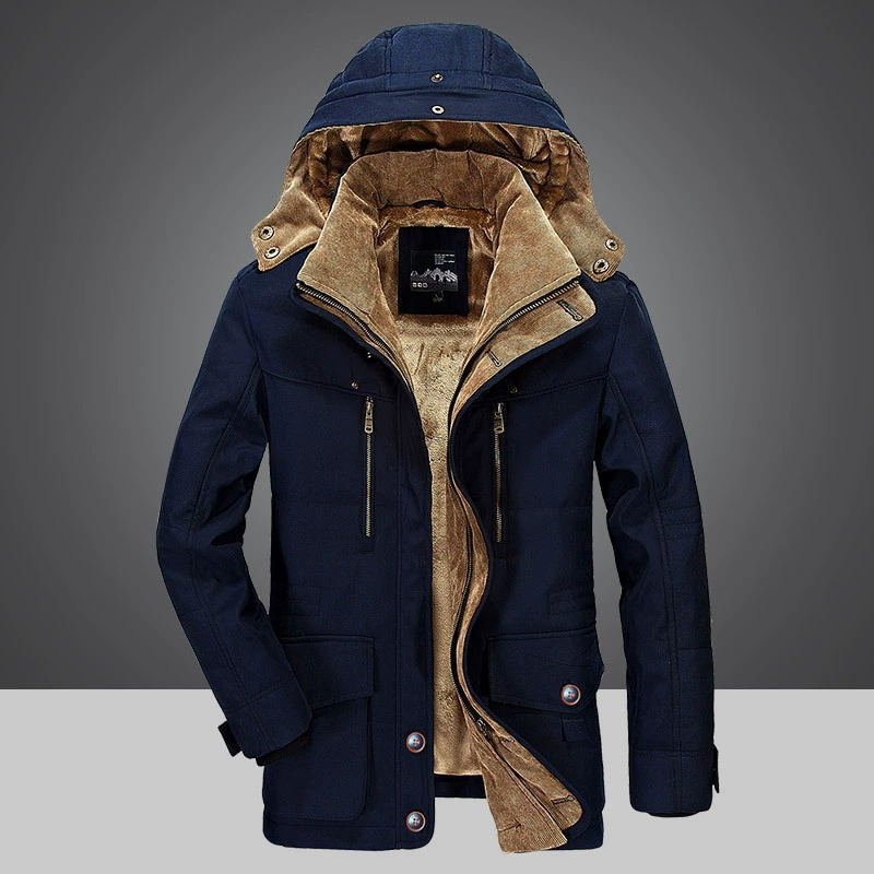 Chaqueta de Terciopelo con Múltiples Bolsillos para Hombre