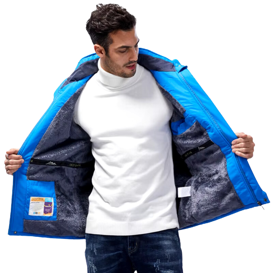 Chaqueta de Invierno para Hombre Aislada e Impermeable al Viento con Tejido Resistente al Agua | Ideal para Invierno