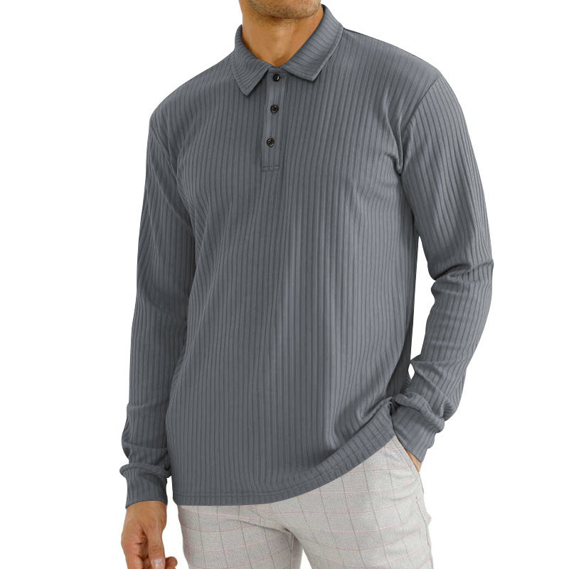Camiseta de Hombre de Manga Larga en Mezcla de Algodón | Ideal para Primavera y Otoño