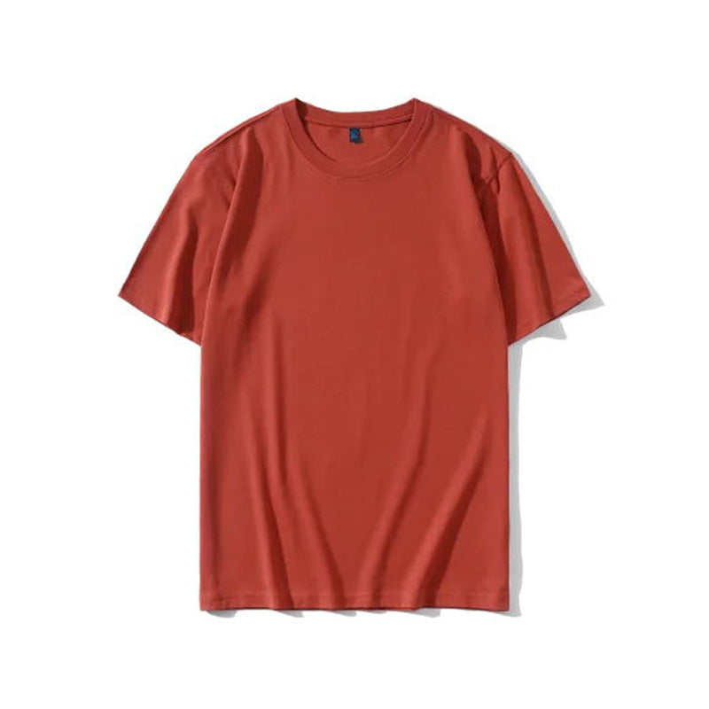 Camiseta de Algodón de Manga Corta de Peso Pesado Ideal para Verano