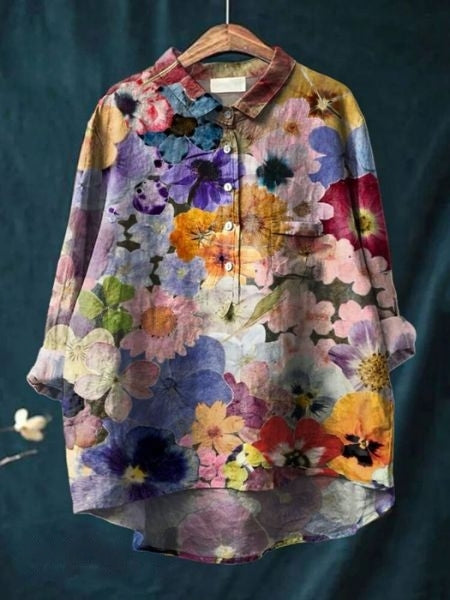 Blusa de estampado floral con tela ligera | Ideal para primavera y verano