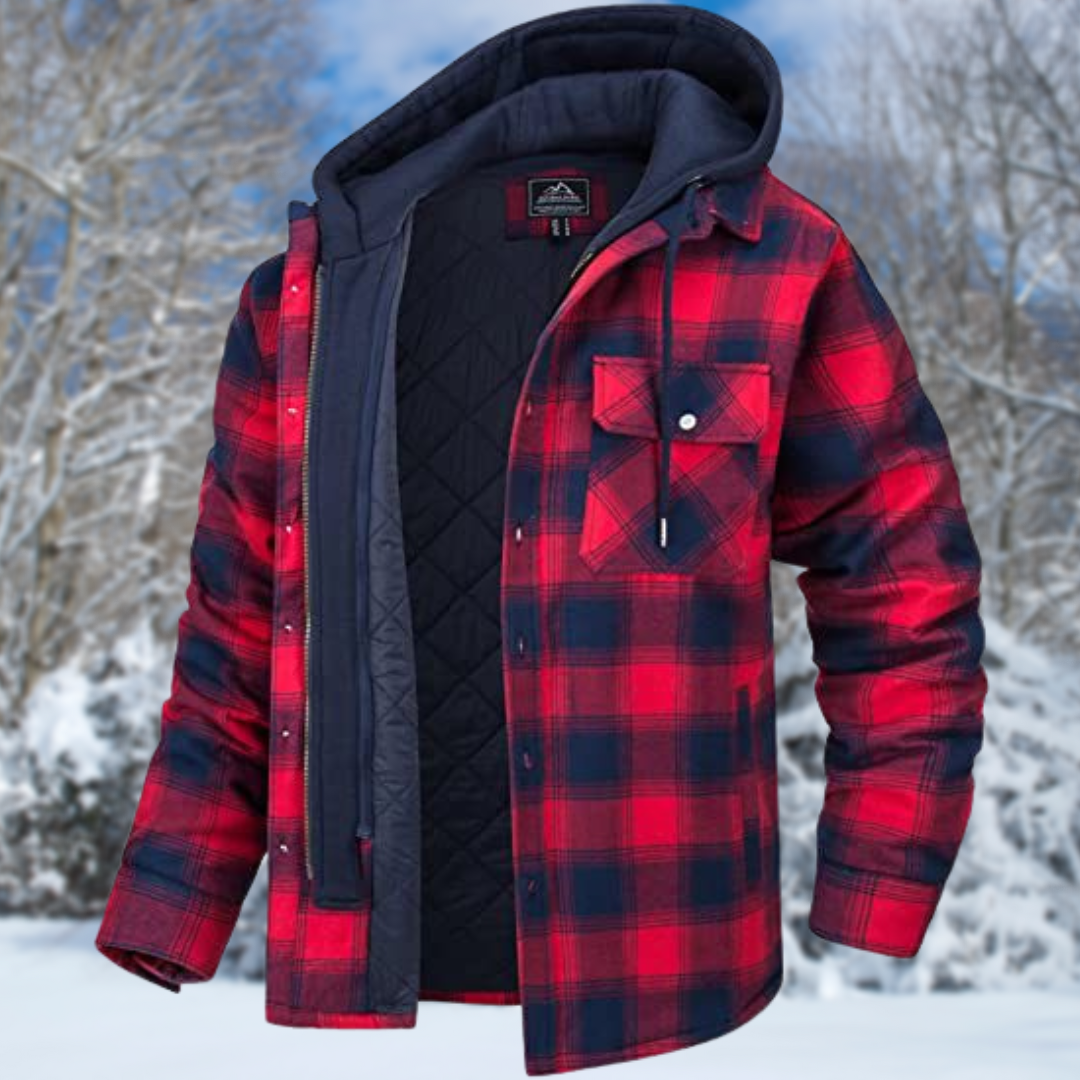 Chaqueta de Invierno para Hombre con Capucha - Puños Elásticos y Múltiples Bolsillos