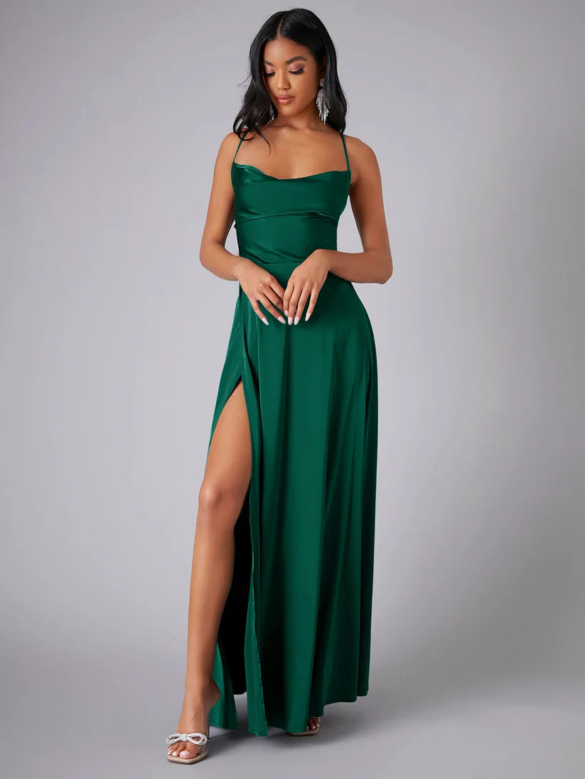 Vestido Largo Fluido con Espalda Abierta | Ideal para Primavera y Verano