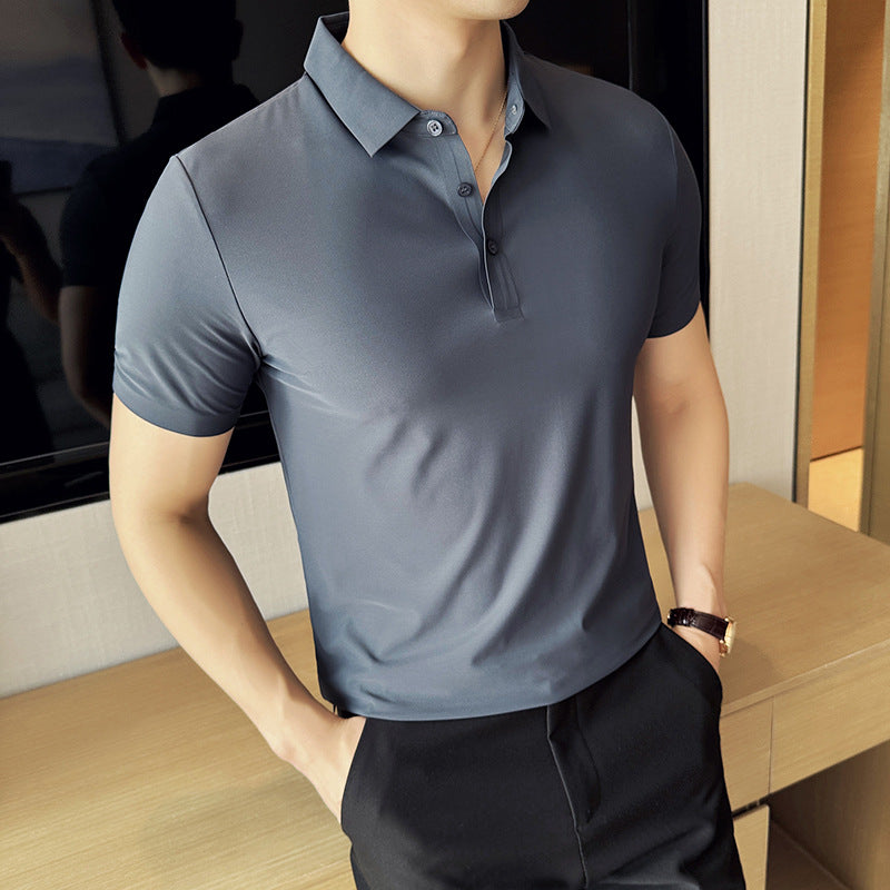 Camiseta Ajustada de Color Sólido sin Costuras Ideal para el Verano
