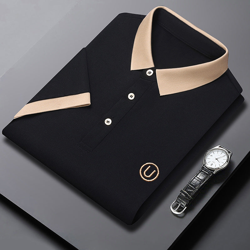 Camiseta Tipo Polo de Manga Corta en Color Sólido | Ideal para el Verano