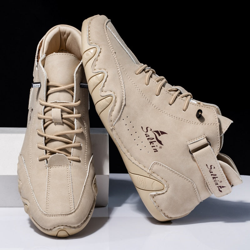 Zapatos Ortopédicos de Cuero para Hombre con Suela Antideslizante | Ideal para Todas las Estaciones