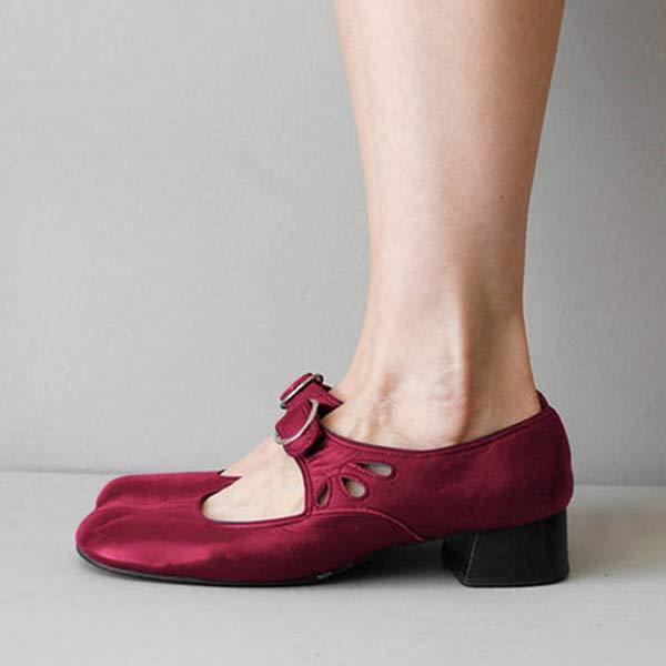 Sandalias de cuña de cuero con hebilla ajustable | Ideal para el verano