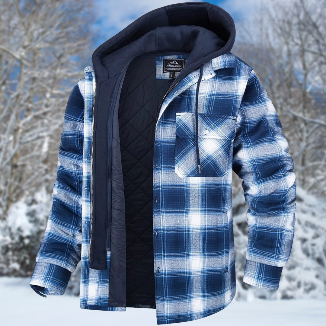 Chaqueta de Invierno para Hombre con Capucha - Puños Elásticos y Múltiples Bolsillos