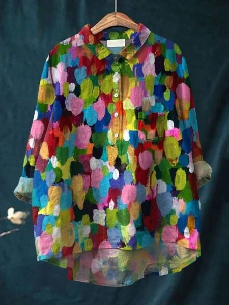 Blusa de estampado floral con tela ligera | Ideal para primavera y verano