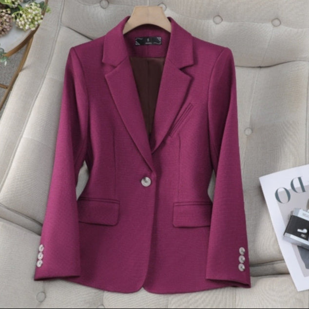 Blazer Entallado de Mujer con Mangas Largas y Bolsillos | Ideal para Otoño e Invierno