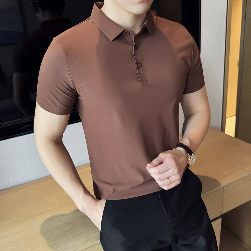 Camiseta Ajustada de Color Sólido sin Costuras Ideal para el Verano
