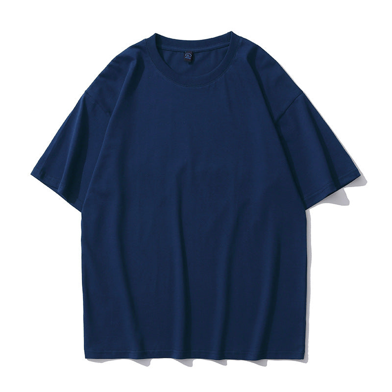 Camiseta de Algodón de Manga Corta de Peso Pesado Ideal para Verano